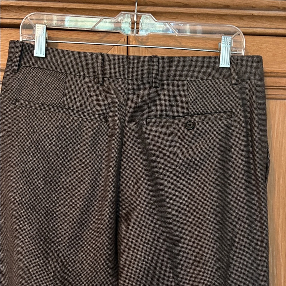 Banana Republic Men's black/gray wool Dress Pants - Picture 3 of 5